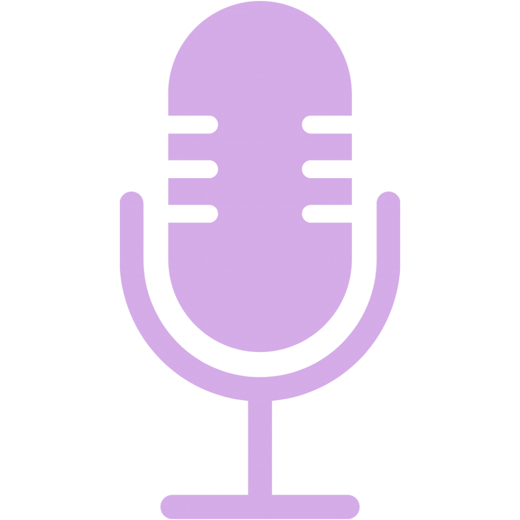 purple podcast microphone