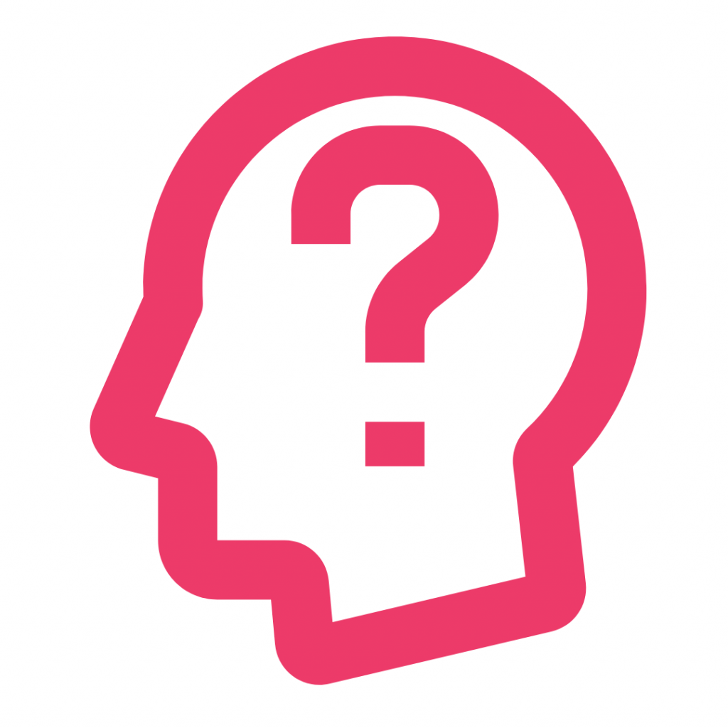 A person with a question mark inside their head. This image represents confusion, uncertainty, or a need for information. The question mark inside the head symbolizes the internal query or doubt.