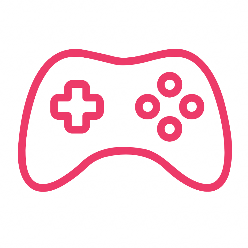 A video game controller. It's a handheld device used to control video games, typically with buttons, joysticks, and triggers.
