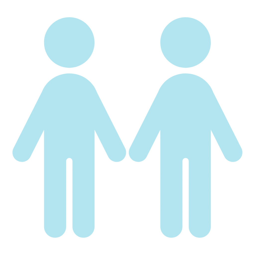 The image represents a concept of "body doubling," showing two figure outlines. Body doubling is often used as a productivity tool or technique where someone works alongside you to help you stay focused and on task, providing accountability and support.